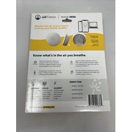 Airthings Wave Mini Smart Indoor Quality Monitor Model 2928