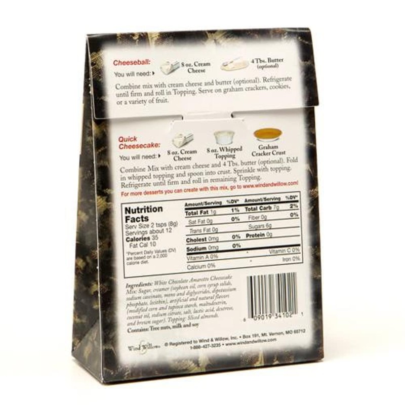 Wind & Willow White Chocolate Amaretto Cheesecake Cheeseball Mix
