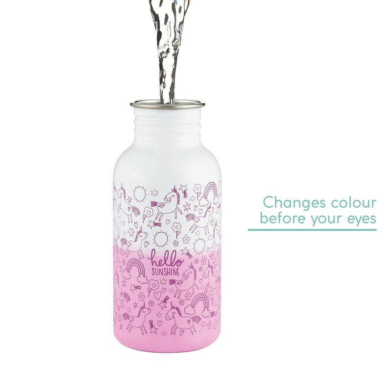 Typhoon Pure Kids 550 ML Steel Colour Changing Unicorn And
