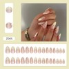 Press on Nails Almond Shell Line Art - Glue on