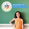Kiddus Wall Clock for Boys and Girls. Silent Analogue Time