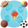 Sports Balls Fondant Molds Volleyball Basketball Silicone Mold