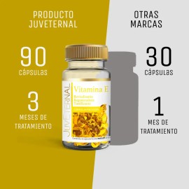 Cápsulas Faciales Vitamina E Juveternal 90 Unidades Tipo de piel Todo tipo de piel