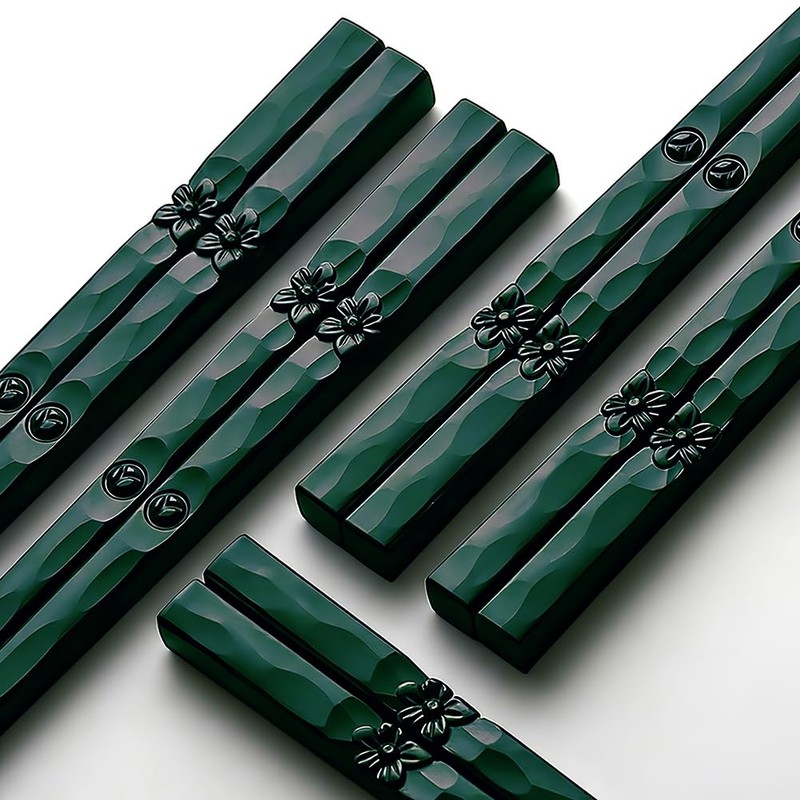Chopsticks, Reusable Fiberglass Chopsticks for Gift, 5 Pairs Japanese Chinese