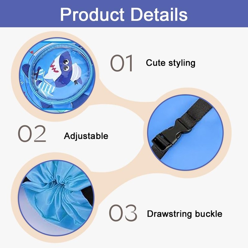 Cartoon Swimming Bag,Beach Bag,Waterproof Backpack,Gym Backpacks,Dry Wet Separation Receptacle,for Swimming,Beach,