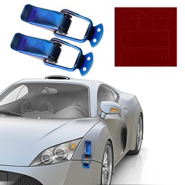 WINUERK 2PCS Car Bumper Clip Hasp, Bumper Holder Clips, Durable Auto Bumper Security Hook Lock Clips, Car Accessories Front Rear Bumper Fastener Kit Universal for Car Bumper