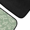 BENXINYA Botanical Plant Car Mats 4 Pcs Random Placed Herbs