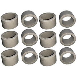 Aquarium Plant Weight Ceramic Ring Pot 12 Pack Plant Anchor Anti Floating Plants Water Plants Fix Ring Aquarium Plant Weights Pot by Awesome Aquatic (12 Pack Rings)