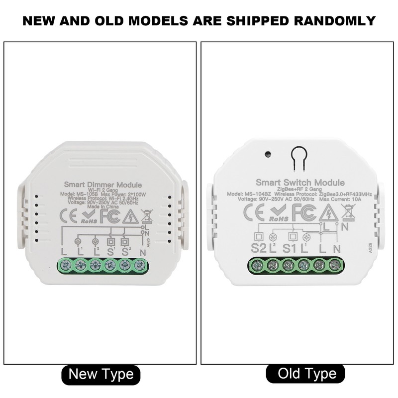 Smart Dimmer Switch Module 2 Way Dimming APP Control Switch