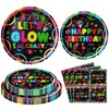 120 Pack Glow Neon Party Supplies Neon Birthday Party Decorations