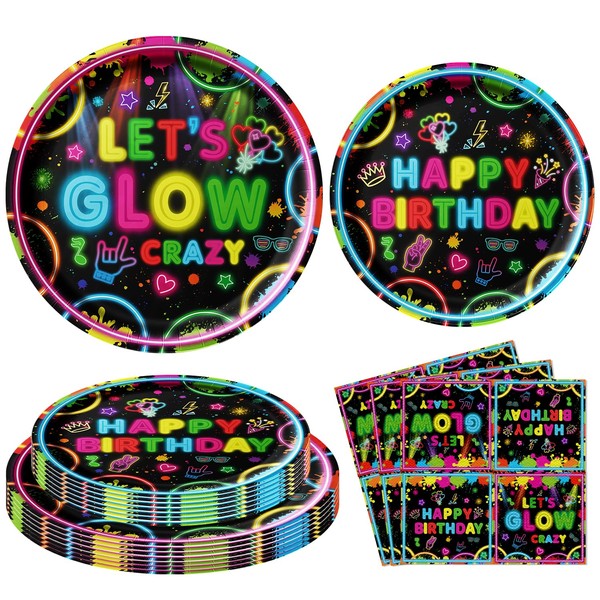 120 Pack Glow Neon Party Supplies Neon Birthday Party Decorations