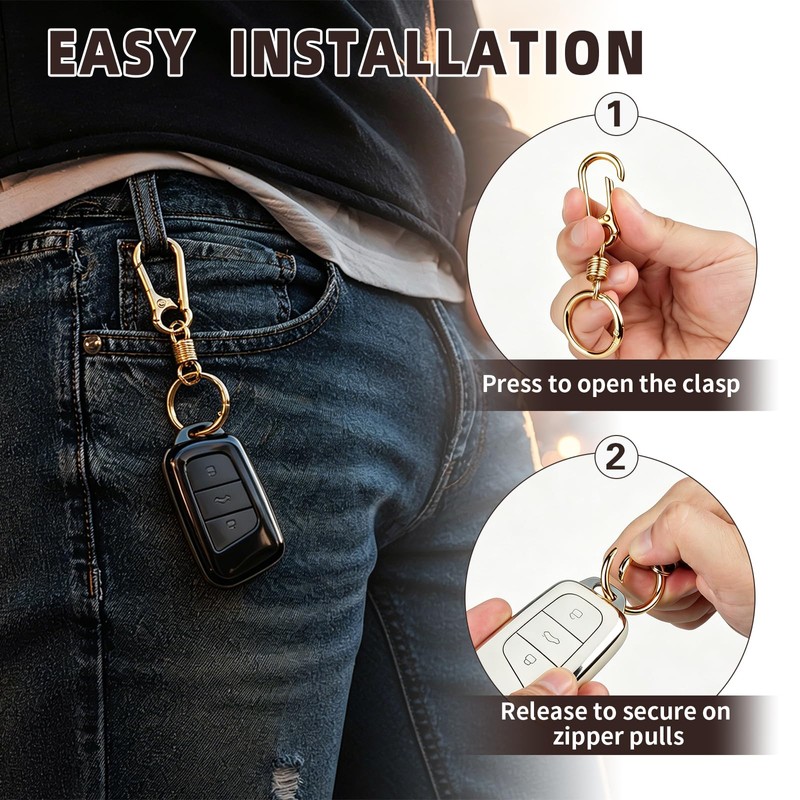 Zipper Clips Anti Theft, 6 Pcs Zipper Locks for Backpacks,