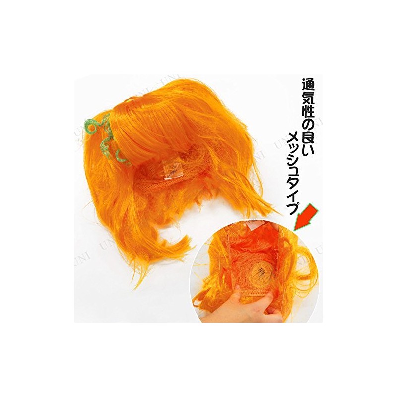 Rubie's Pumpkin Spice Wig, Orange, One Size