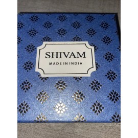 Shivam BLACK ÓNYX GENUINE GEMSTONE BRACELET SHIVAM .925 STERLING SILVER &  NIB