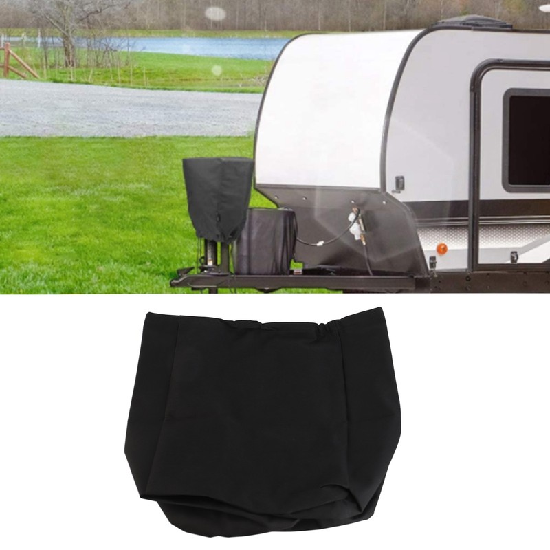 Tongue Jack Cover Polyester Oxford Cloth for RV Electric Trailer