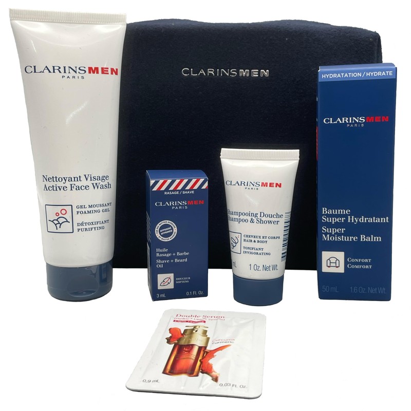 Clarins ClarinsMen Hydration Essentials Gift Set | Includes Full Size