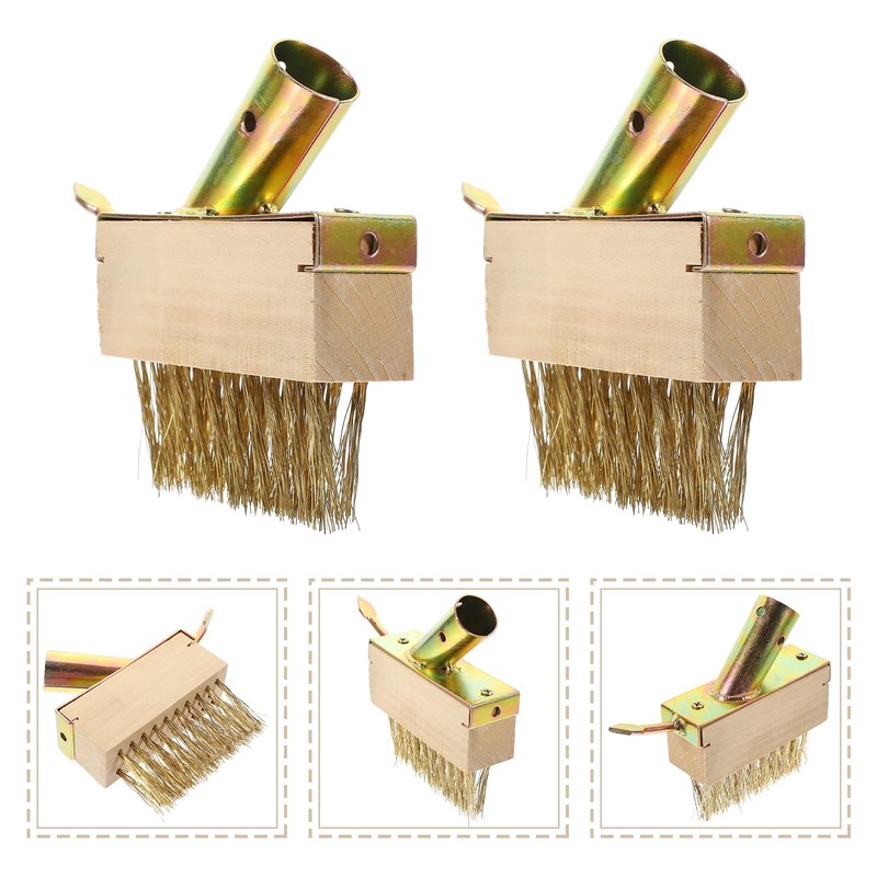 DOITOOL Weeding Wire Brush with Scraper Tools, Moss Removal Deck