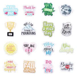 16pcs Inspirational Magnets, Positive Saying Motivational Affirmation Quotes Magnets for Fridge Accessories Mental Health Magnetic for Refrigerator Locker Decorations Kitchen Office School Whiteboard