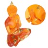 Transparent Sitting Buddha Statue Resin Buddha Figurine Sculpture Home Office