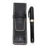 DiLoro Single Pen Case Holder Sleeve Thick Buffalo Full Grain