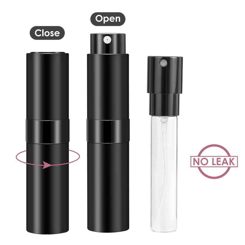 Saiveina 8ml Travel Perfume Atomizer Bottles Refillable, Mini Atomizer Sprayer