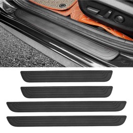 JJMY Anti-Scratch Car Door Threshold Strips Sill Protector For Honda Pilot Passport