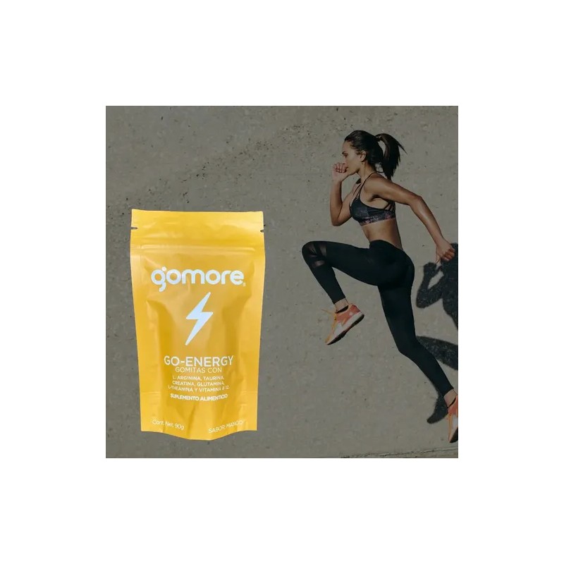 Gomore Creatina Gomitas Energéticas Sabor Mango 90g