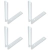 4 PCS Heavy Duty Shelf Bracket,L Shape Right Angle Bracket