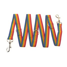 Maximum Pet Products Police style Rainbow dog training lead 6ft Multiple colours 6ft/1.8m