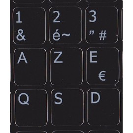 French AZERTY Replacement Keyboard Sticker for Computer