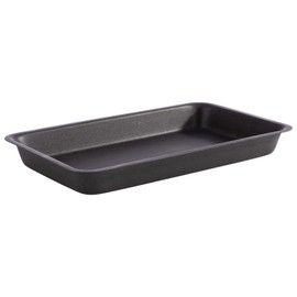 APS Levante Tray 25.5 x 16 cm Height 3 cm Stainless Steel Grey Black 0.7 Litres