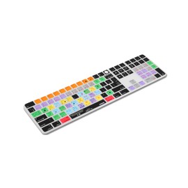 XSKN Ableton Live EU US Common Version Silicone Keyboard Cover Skin for 2020-2023 Apple Magic Keyboard with Touch ID and Numeric Keypad A2520 (Left 3 Keys Not Suite for 2024 New One Model)