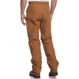 Carhartt Men's Loose Fit Firm Duck Double-Front Utility Work Pant-Black-40 x 32