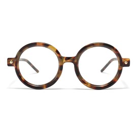 JOVAKIT Retro Round Blue Light Glasses for Women Men Fashion 90s Round Frame Glasses Style Computer Eyeglasses (Tortoise)