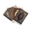 Carpet Coasters, Set 4 Turkish Rug Style Table Drink mats,