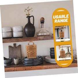 BIUDECO Hanging Storage Pouches Wall Mounted Basket Woven Storage Baskets Kitchen Organizers Multifunctional