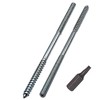 SKIR'CO Pack of 10 Hanger Bolts M6 x 140 mm,
