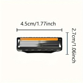 Men's Razor with 5 Layer Ultra Thin Blades for Pressure Dispersion, Skin-friendly Comfortable Razor - Stress-free Design for Easy Care
