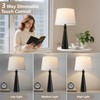 Seealle Modern Table Lamps Set of 2 - Touch Bedside