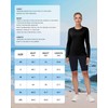 isnowood Womens Long Sleeve Rash Guard, UV UPF 50+ Sun