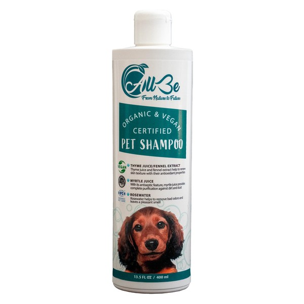 AllBe Natural Puppy and Dog Shampoo - Organic Pet Wash