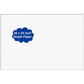 Graph Paper Pad - 24" x 36" Large Graph Paper, 25 Sheets/50 Pages, 4"x4" Ruled Grid Paper for Engineer Architect Designer Mathematician Draftsmen Sketch House Commercial Building Plan Drafting