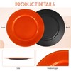 YJYQHYX 50 Pack Orange Charger Plates 13" Plastic Round Charger