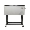 Knocbel Outdoor Patio Kitchen Rolling Ice Chest 80 Quart Party
