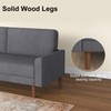 EBELLO Corduroy Loveseat 67" Sofa, Minimalist Couch, 2 Seats Sofa
