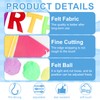 Pre-Strung Felt Happy Birthday Banner, 3Pcs Vibrant Rainbow Garland Set