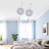 2 Pack Silver Ceiling Fan Pull Chain 3.3 Feet Metal