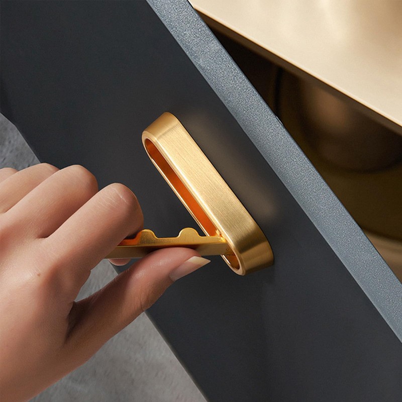 Guanici 4 Pieces Heavy Duty Gold Foldable Wall Hooks for