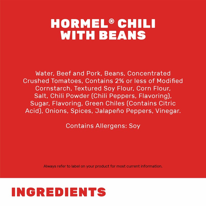 Hormel Chili, with Beans 38 oz