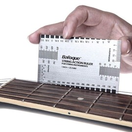 Guitar Ruler String Action Ruler Gauge Tool for Electric Bass Acoustic Guitar Mandolin Banjo (Ruler)